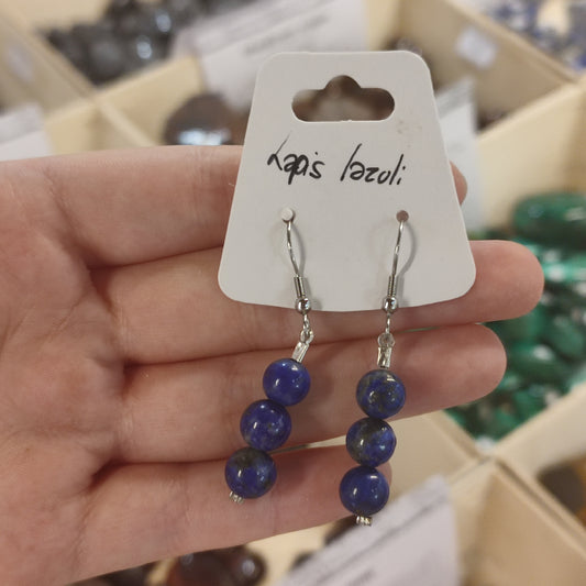 Boucles d'oreilles en lapis lazuli