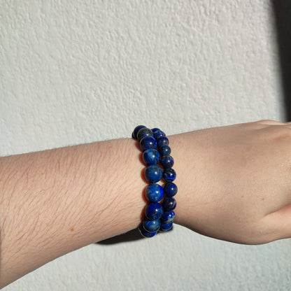 Bracelet en lapis lazuli en 8mm et 10mm