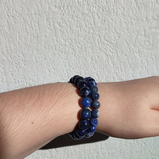 Bracelet en sodalite en 8mm et 10mm