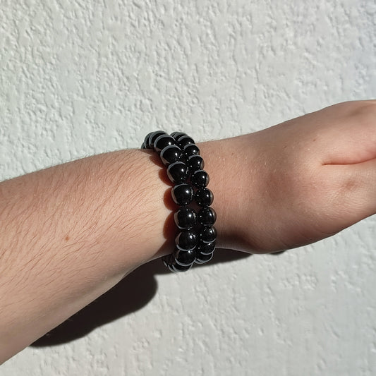 Bracelet en hématite en 8mm et 10mm