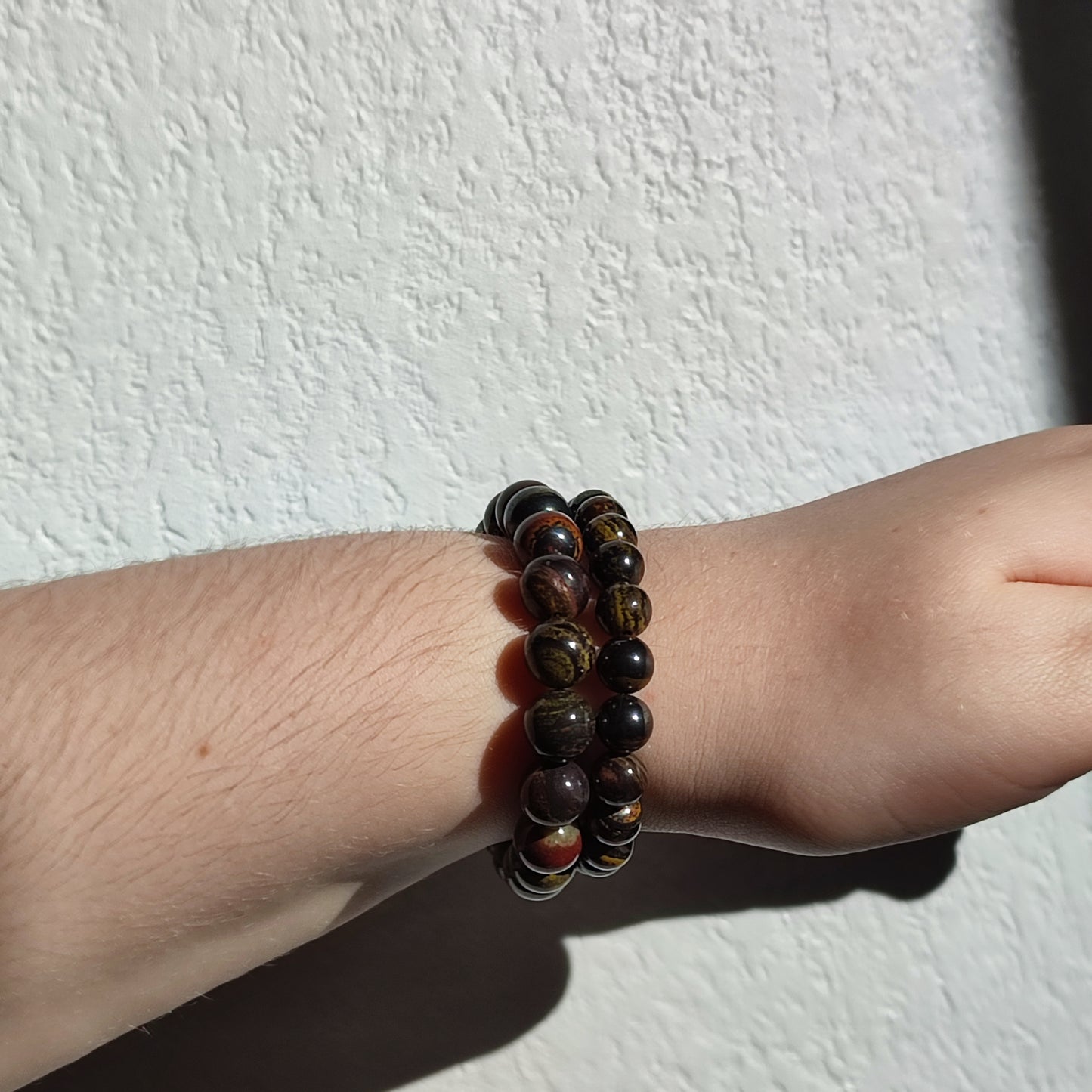 Bracelet en œil de fer en 8mm et 10mm