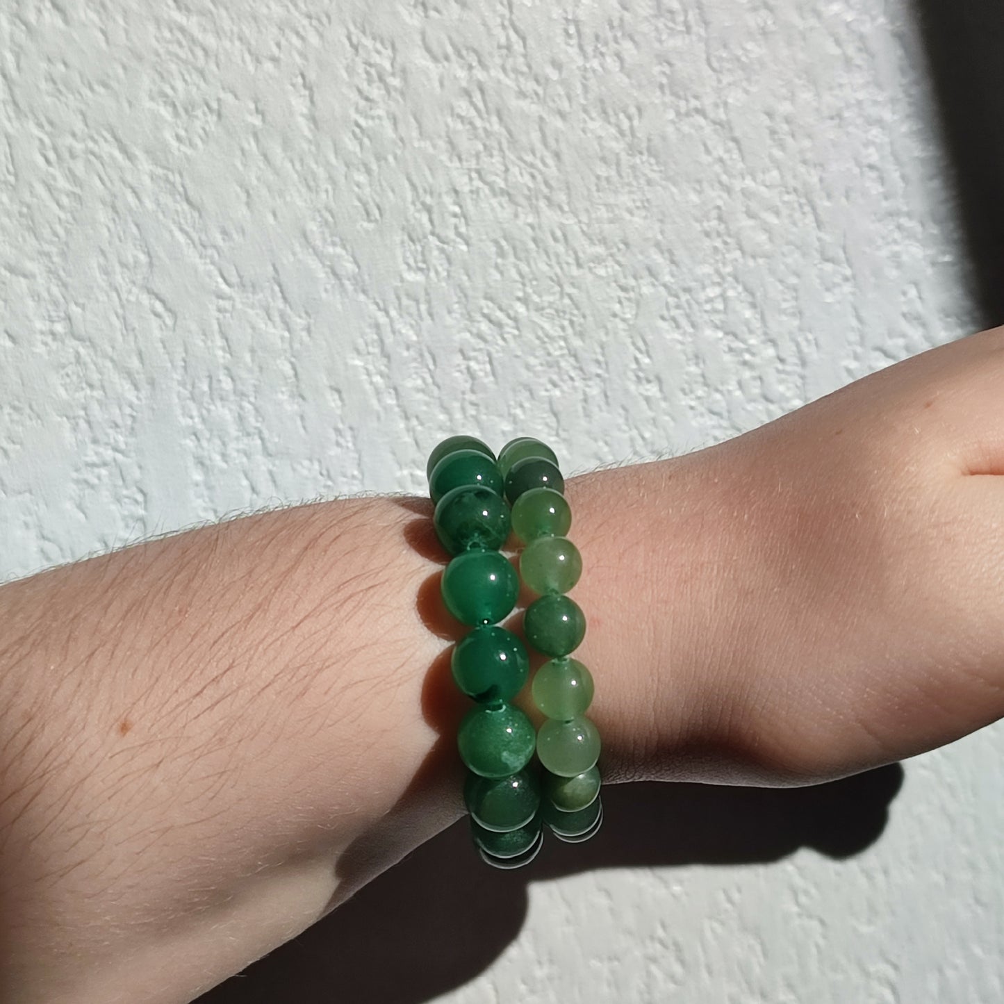 Bracelet en aventurine verte en 8mm et 10mm